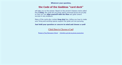 Desktop Screenshot of codeofthegoddess.com